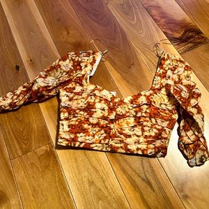 Adorable Floral Crop Top - SIZE S